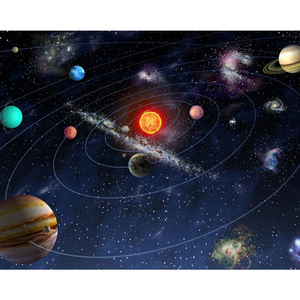 Brewster 118 in. x 98 in. Solar System Wall Mural