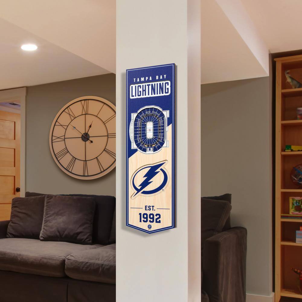 YouTheFan NHL Tampa Bay Lightning 6 in. x 19 in. 3D Stadium Banner-Amalie Arena