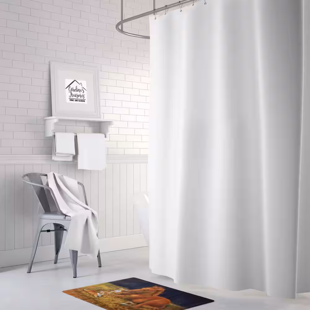 Caroline's Treasures 19 in. x 27 in. Corgi Sunrise with Colt Machine Washable Memory Foam Mat