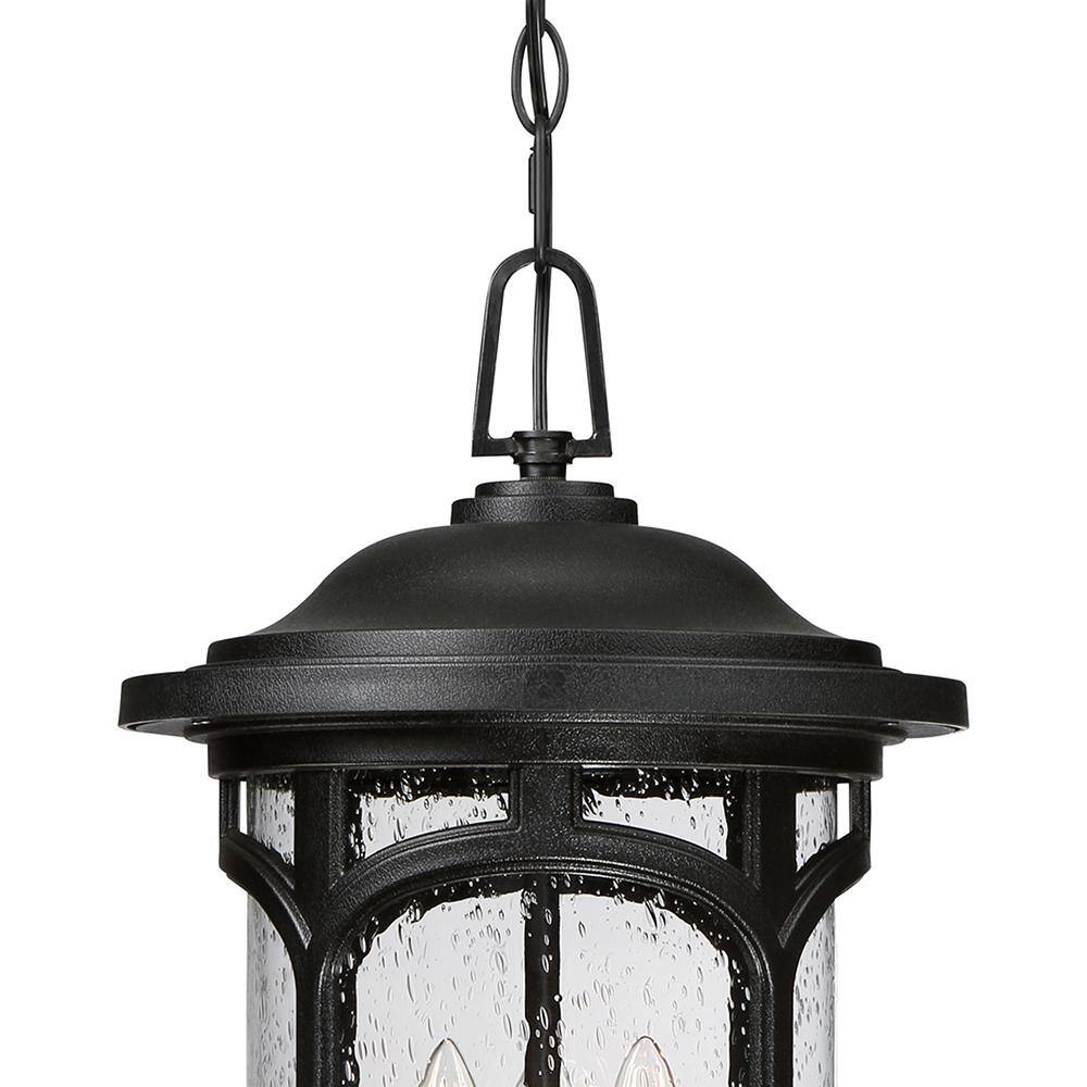 Quoizel Marblehead 3-Light Black Outdoor Pendant Light