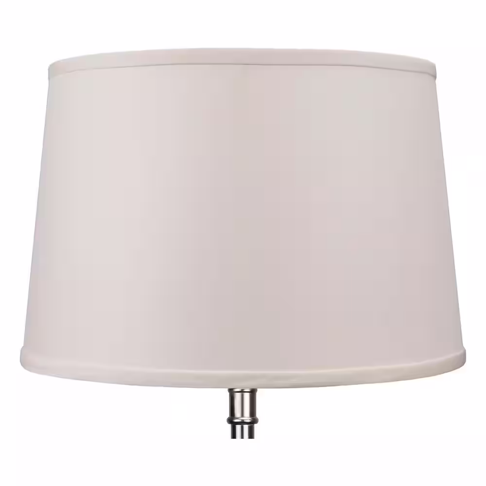 FenchelShades.com Fenchel Shades 13 in. Top Diameter x 15 in. Bottom Diameter x 10 in. Slant, Empire Lamp Shade - Linen Ivory
