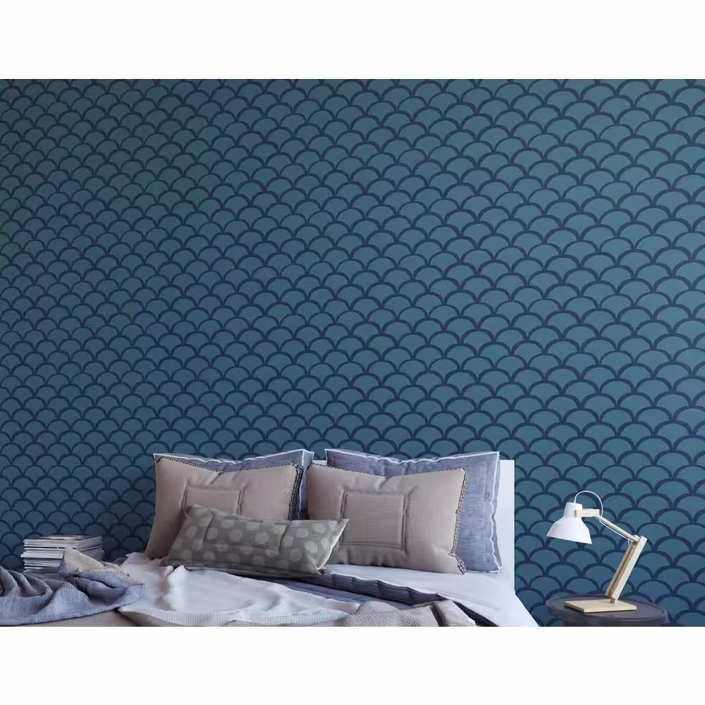 Stencil1 Solid Scallop Repeat Pattern Stencil