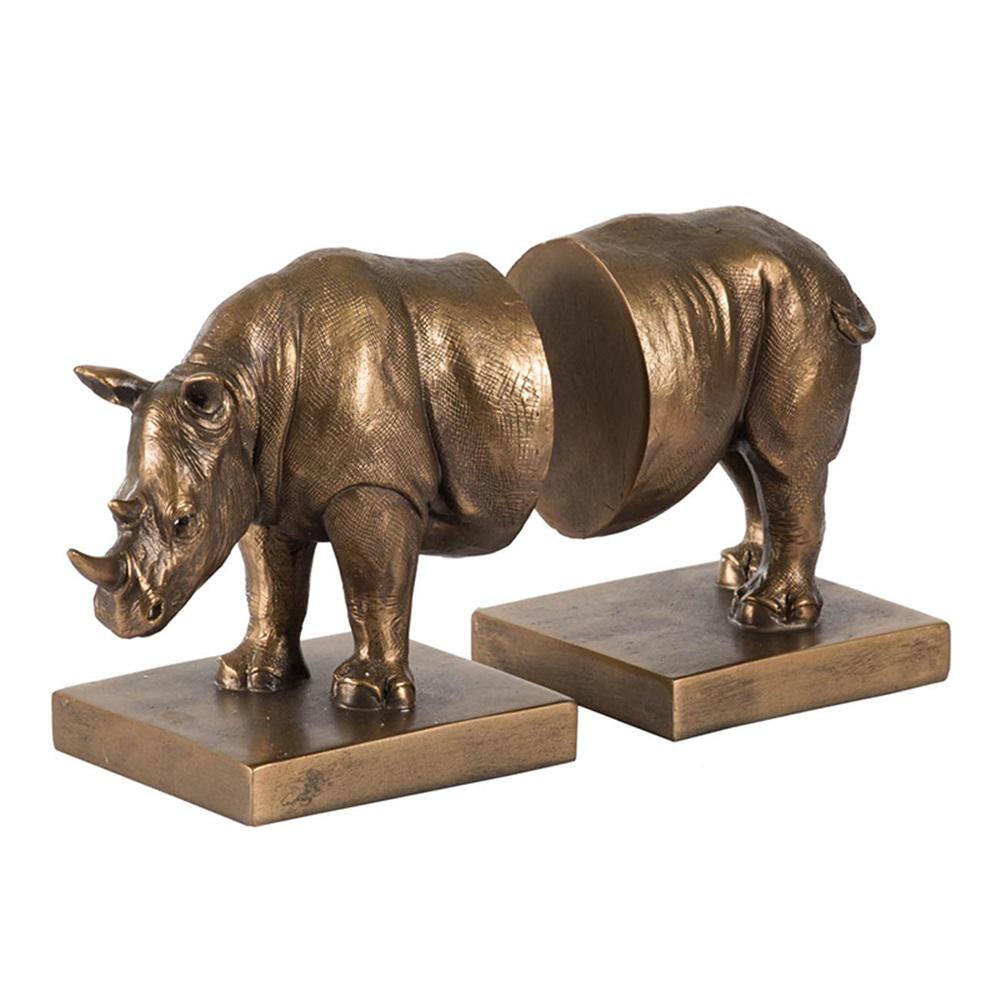 A & B Home Brown Wood Animals Bookends (Set of 2)