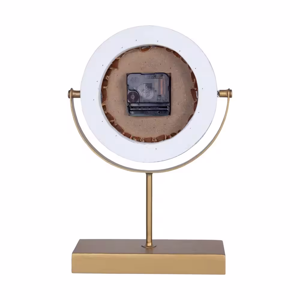 Stratton Home Decor Modern 13 in. Emmett Table Clock