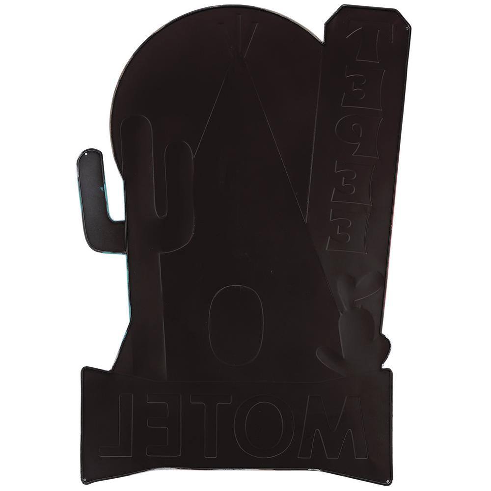 Open Road Brands Teepee Motel Embossed Tin Sign