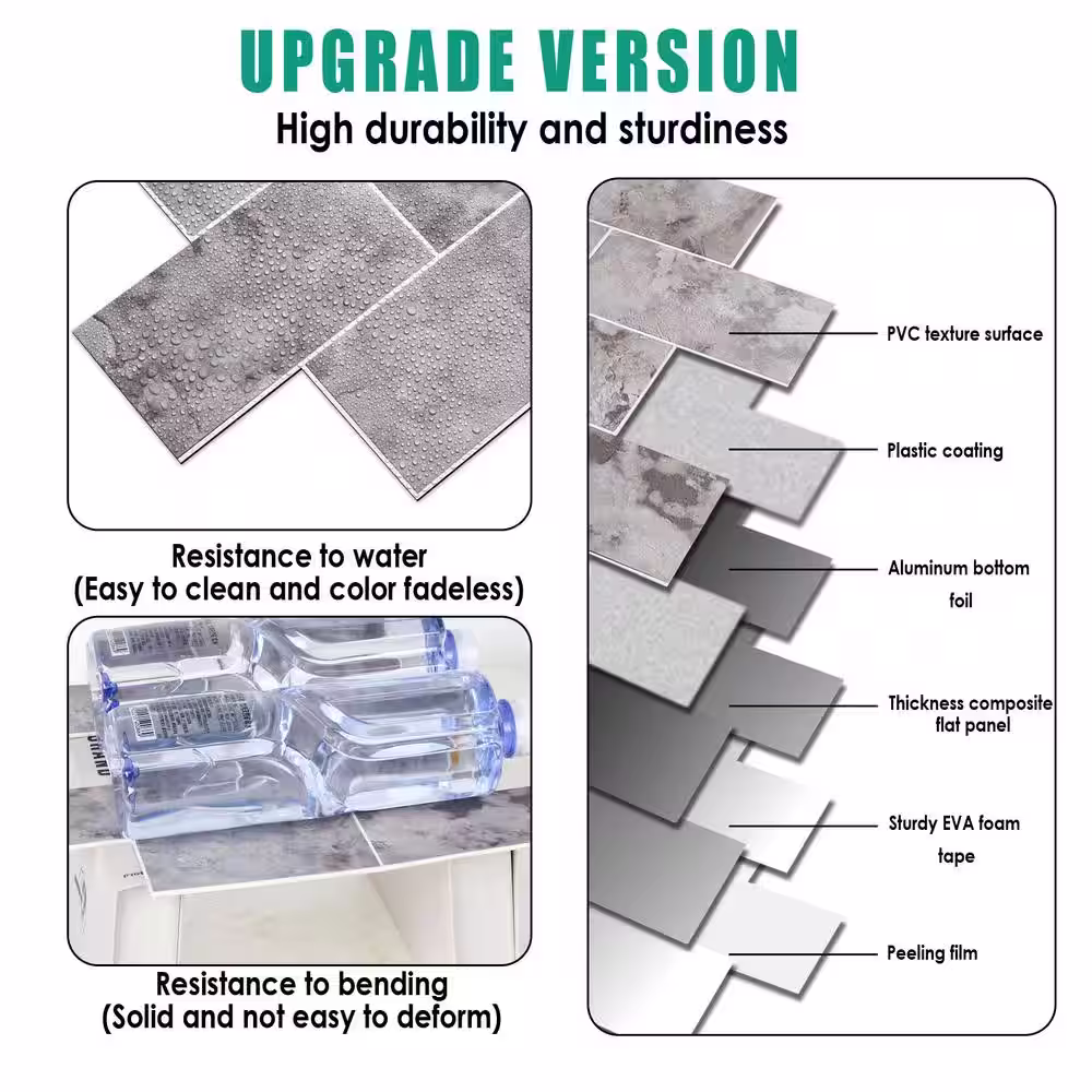 None 12 in. x 12 in. PVC Perisa Peel and Stick Backsplash Subway Tiles for Kitchen (10-Sheets/10 sq. ft.)