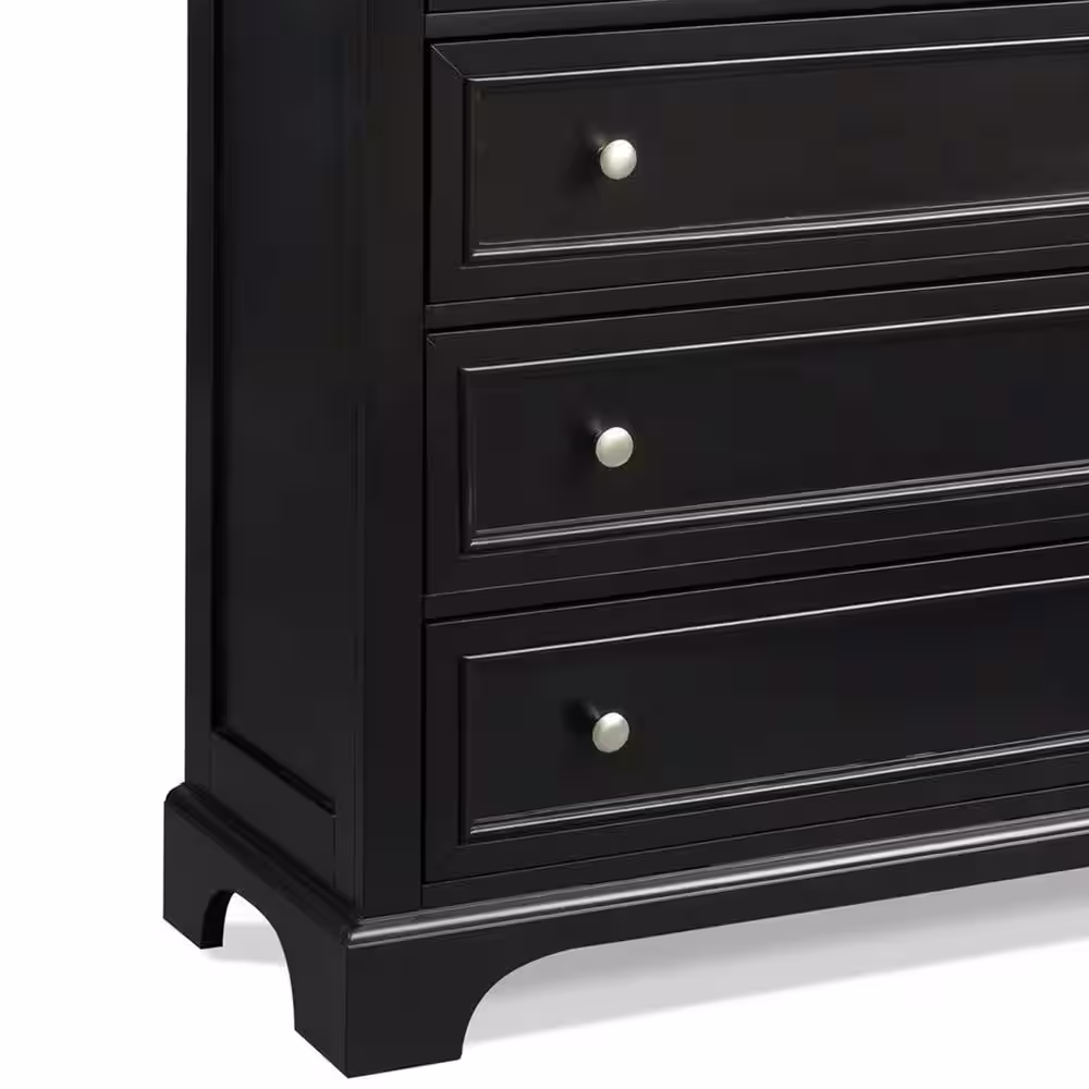 HOMESTYLES Bedford 4-Drawer Black Chest