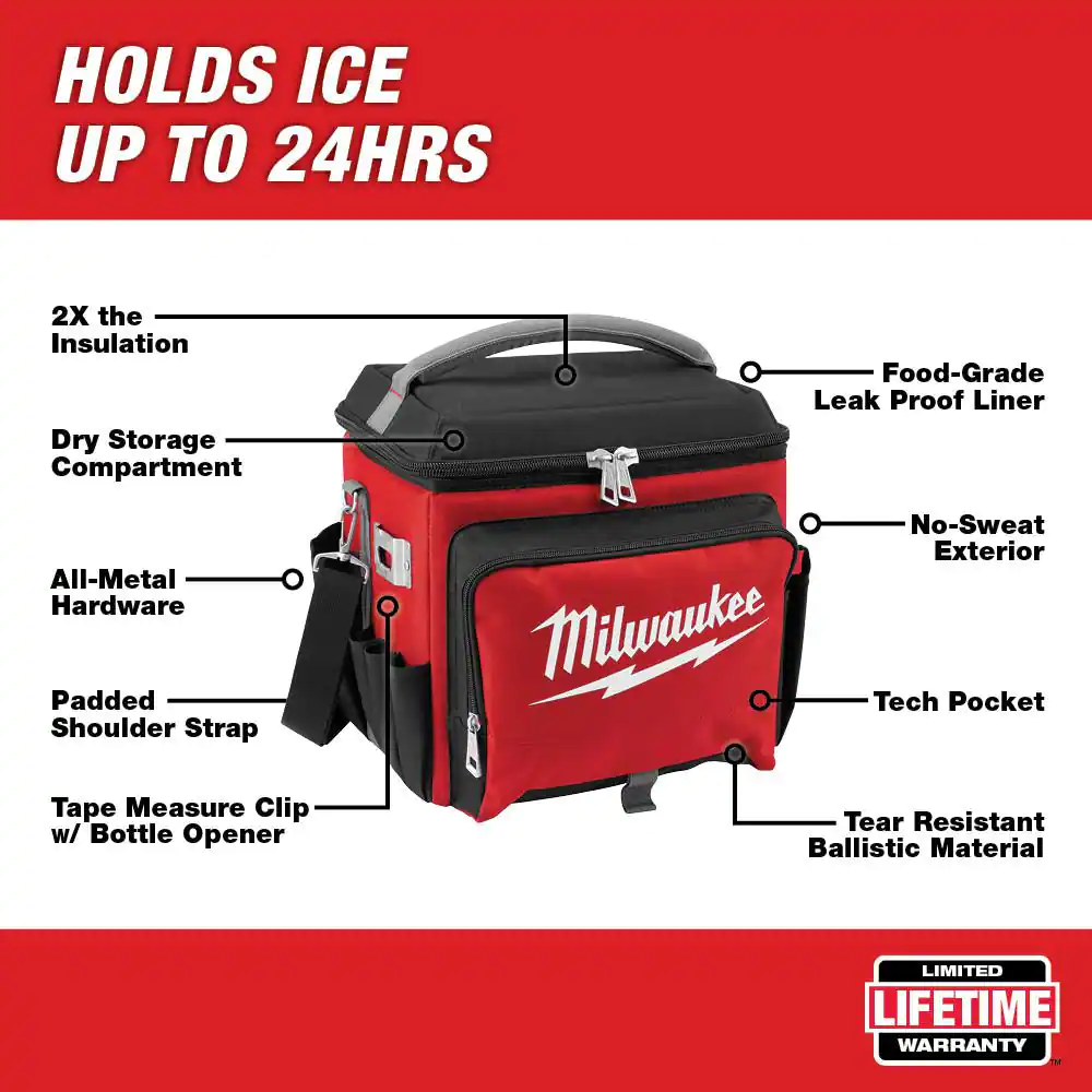 Milwaukee 21 Qt. Soft Sided Jobsite Lunch Cooler