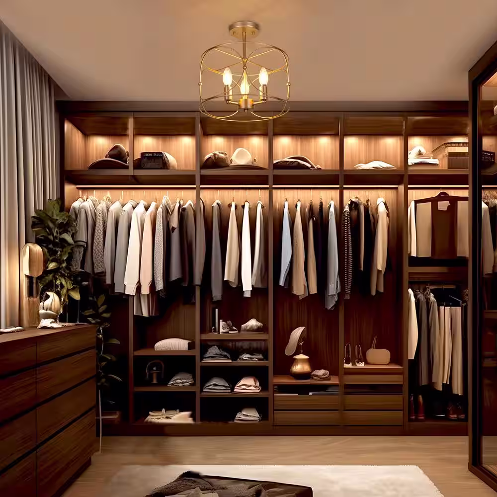 Uolfin Mid-Century Drum Bedroom Ceiling Light 3-Light Coastal Brass Gold Cage Semi-Flush Mount Light for Breakfast Nook