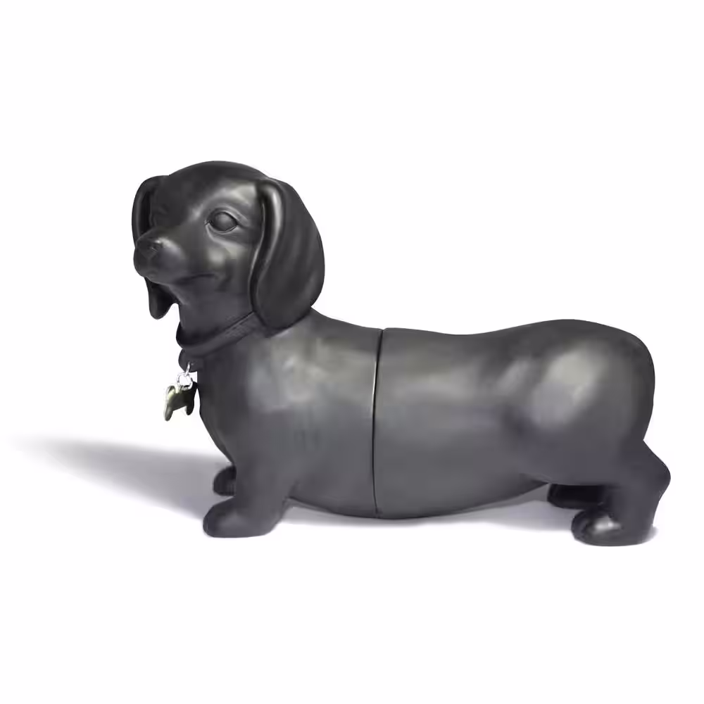 DANYA B Dachshund Dog Black Resin Bookends (Set of 2)