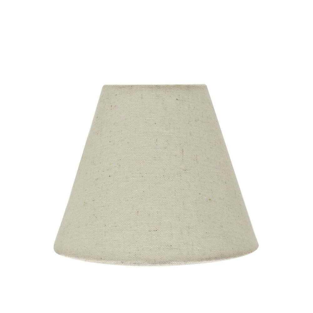 Aspen Creative Corporation 6 in. x 5 in. Oatmeal Hardback Empire Lamp Shade (5-Pack)