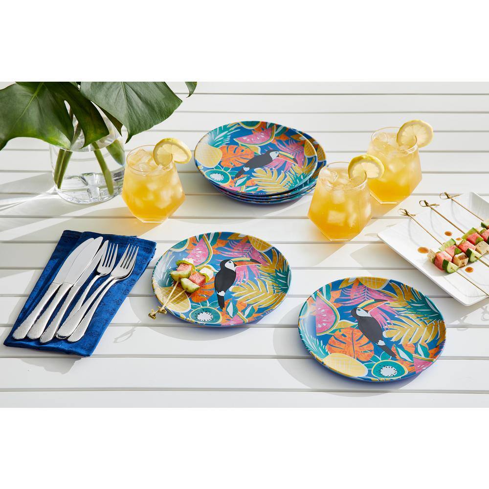 StyleWell Taryn Melamine Accent Plates in Toucan (Set of 6)