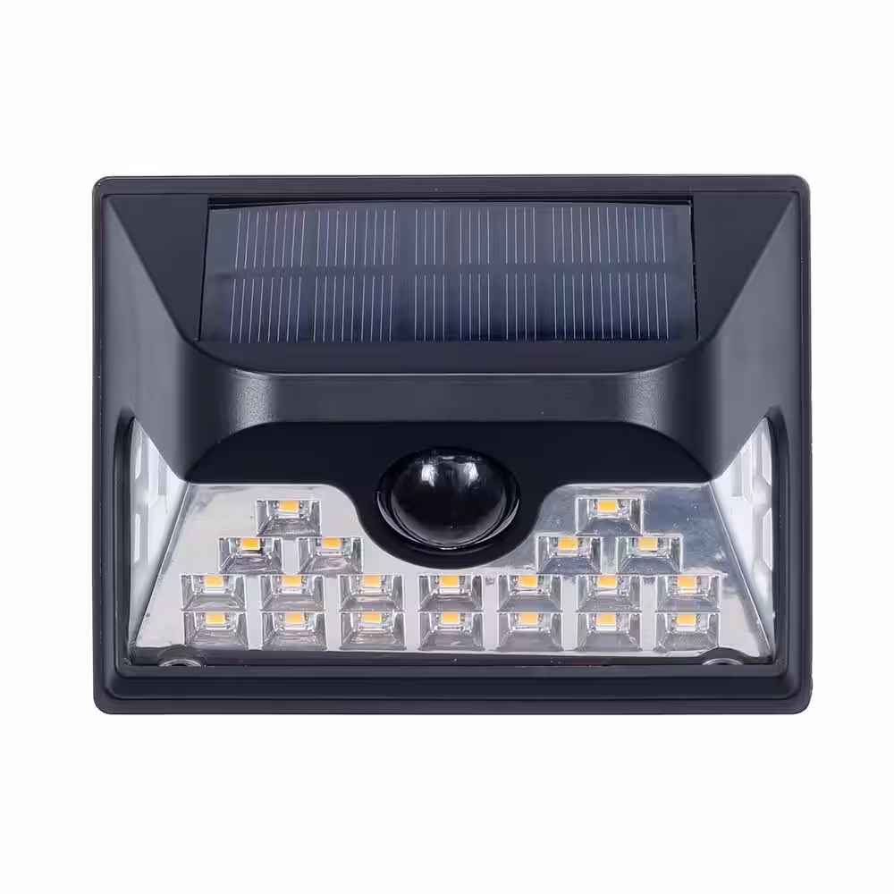 Westinghouse 10-Watt Equivalent 600 Lumens Integrated LED Black Solar Motion Activated Wall Pack Light