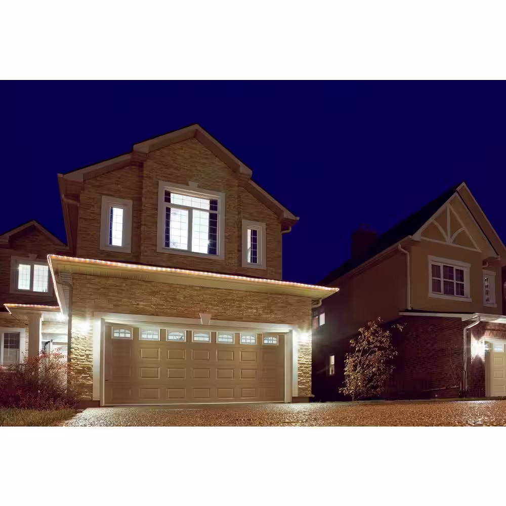 NICOR Double Bullet 75-Watt 2-Light Black Outdoor Wall Lantern Sconce