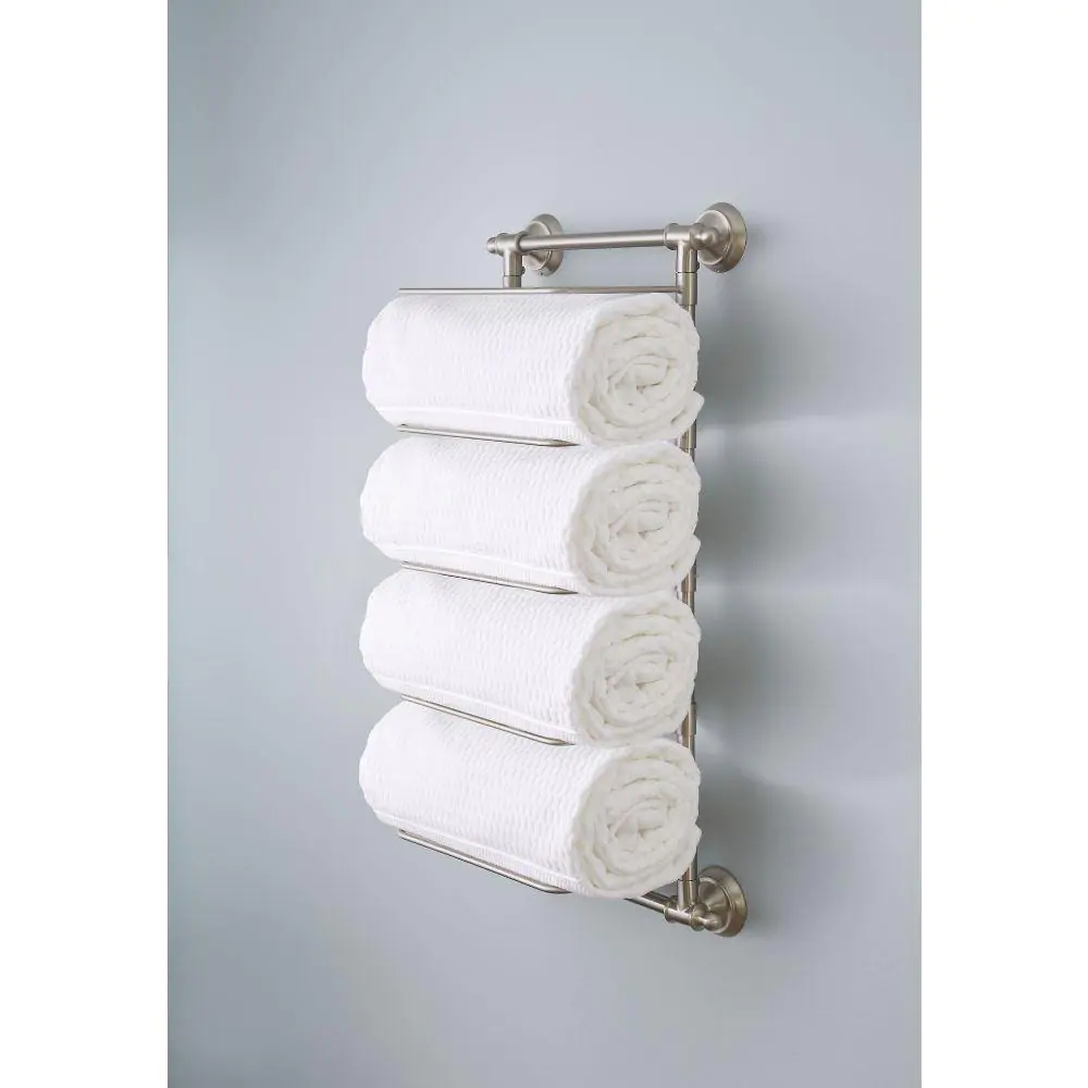 Delta 5-Bar Wall-Mounted Towel Rack in SpotShield Brushed Nickel