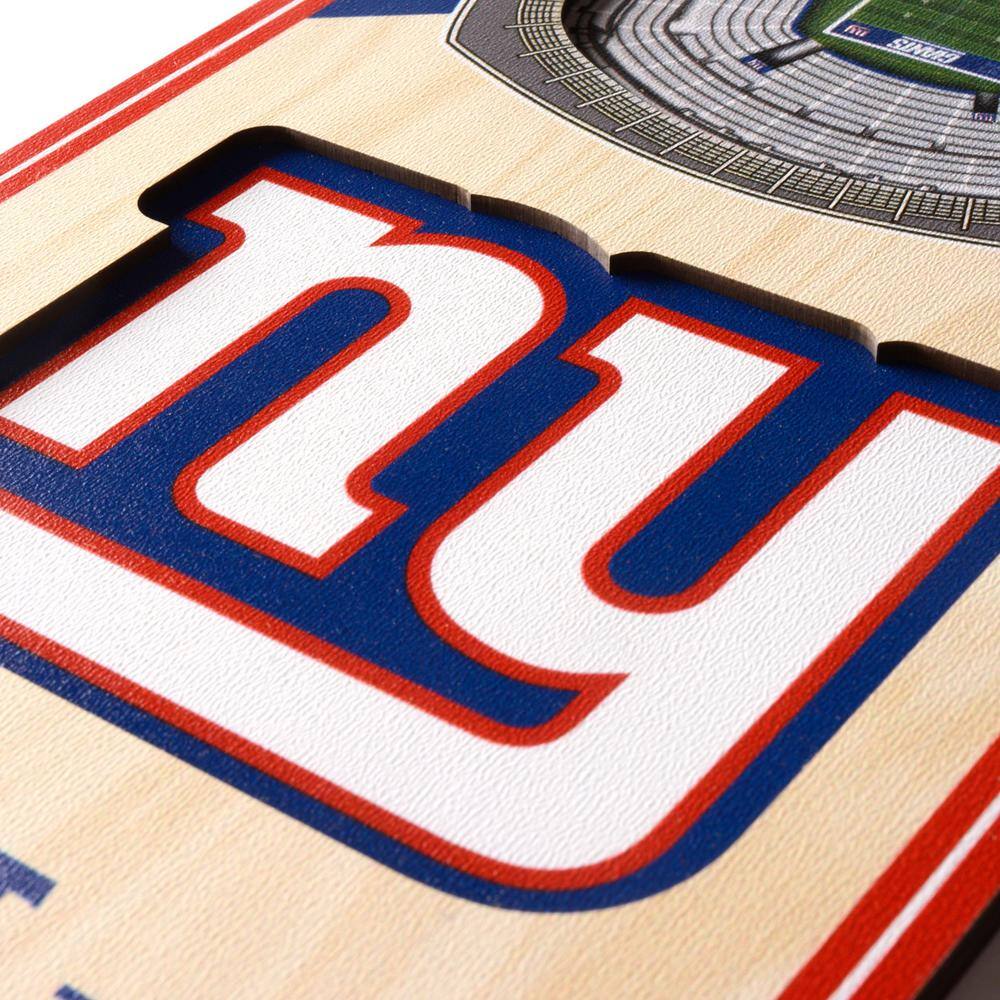 YouTheFan NFL New York Giants 6 in. x 19 in. 3D Stadium Banner-MetLife Stadium