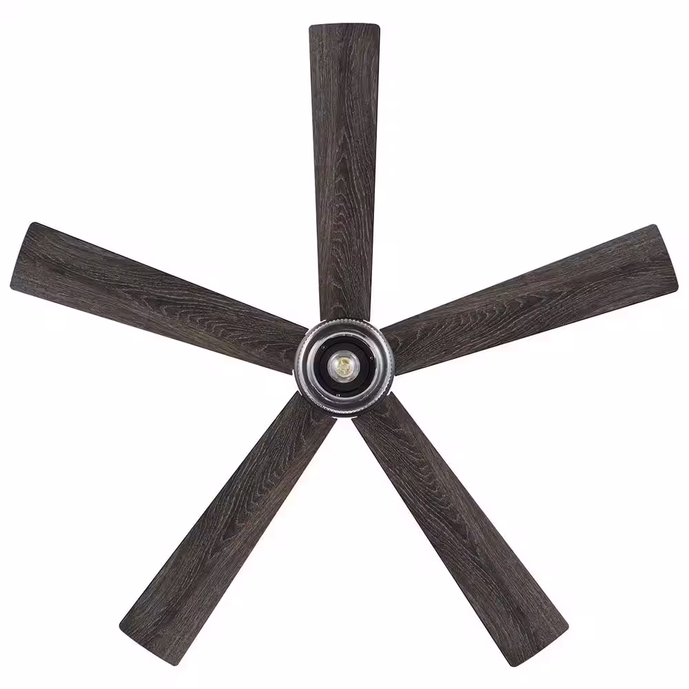 Home Decorators Collection 52 in. Veterno Indoor Matte Black LED Ceiling Fan with Remote Control