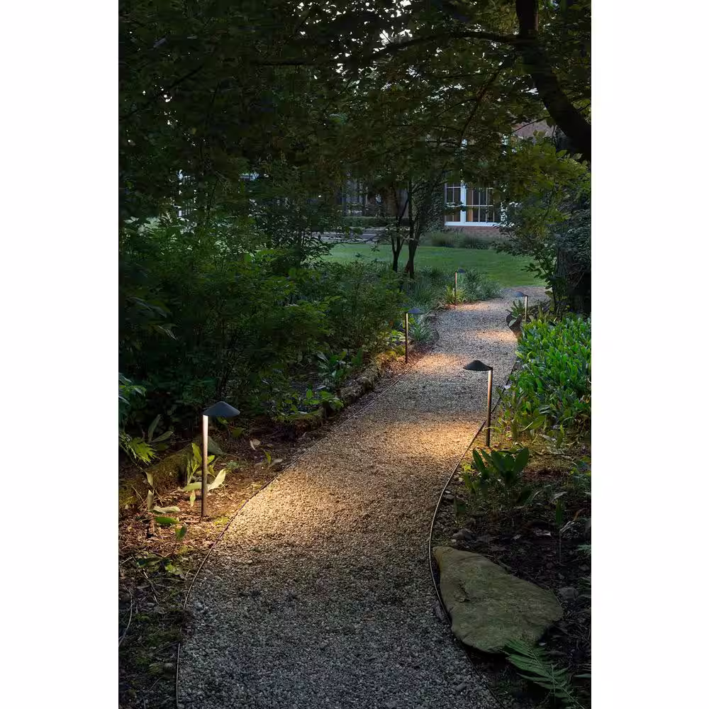 HINKLEY Hinkley Hardy Island Rounded LED Low-Voltage Path Light, Matte Bronze