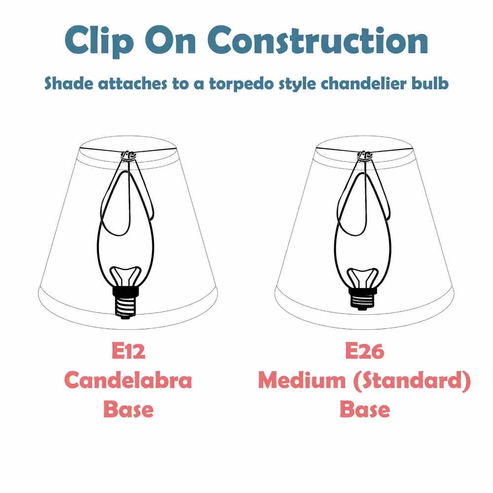 Aspen Creative Corporation 13 in. x 5 in. Off White Ceiling Lamp Shade