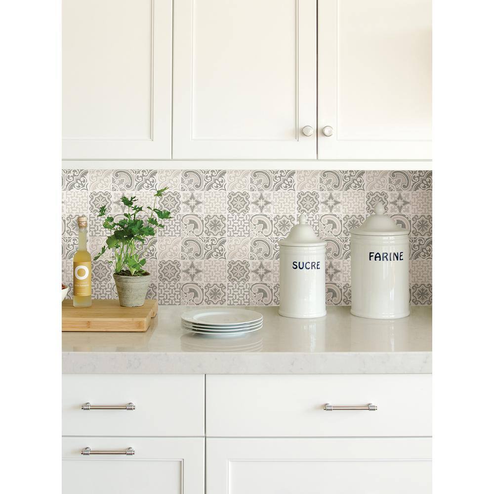 WallPOPs Piastrella Grey Tile Decal Kit