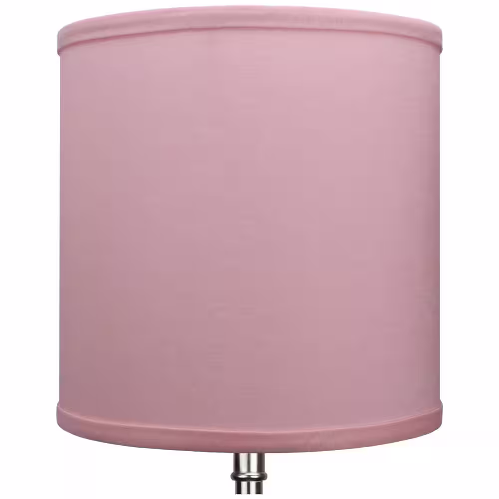 FenchelShades.com 10 in. Top Diameter x 10 in. H x 10 in. Bottom Diameter Linen Peony Drum Lamp Shade