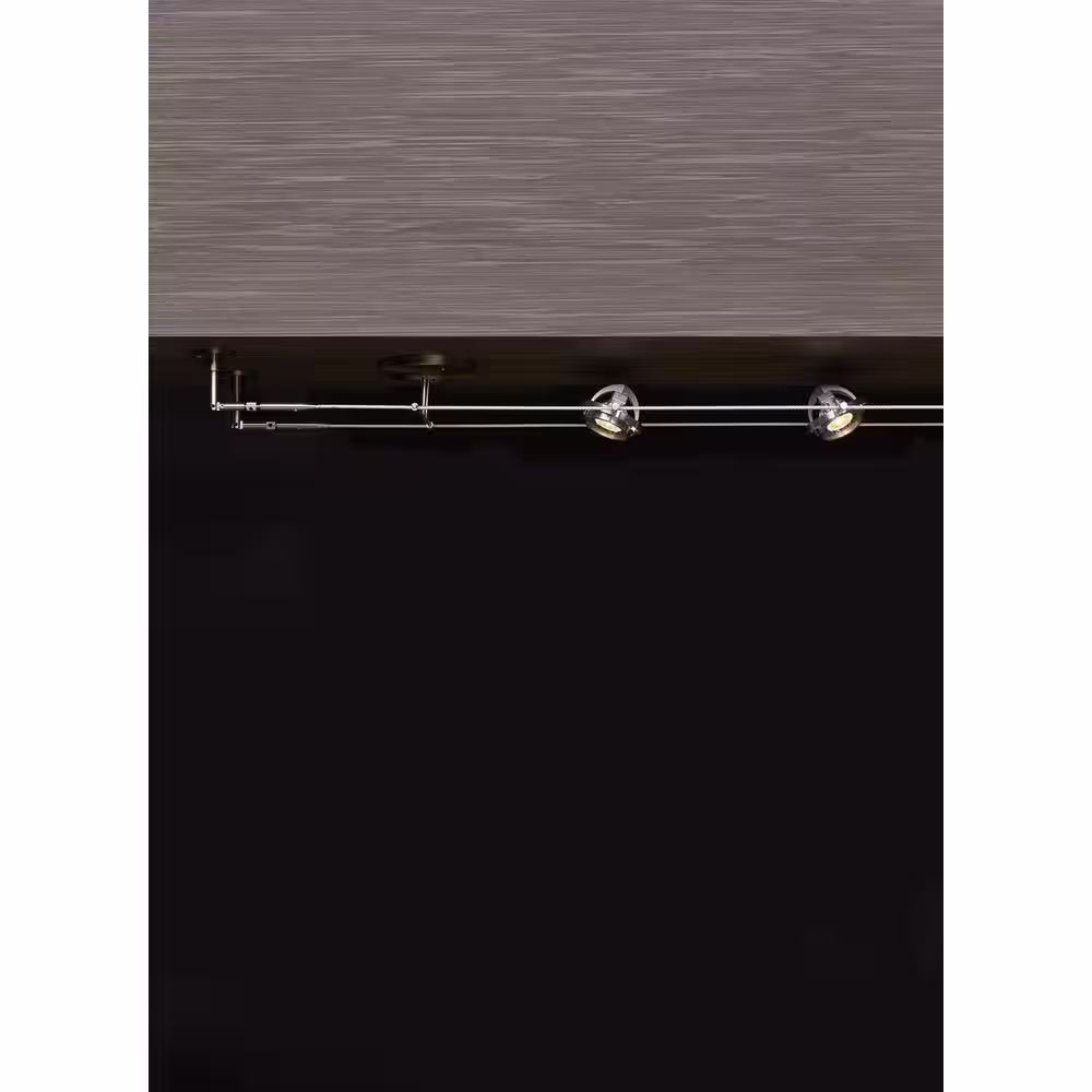 Generation Lighting K-Hello Satin Aluminum Kable Lite Track System Pivoting Head for 5.5 in. W Cable Installation, Includes Egg Crate Louver