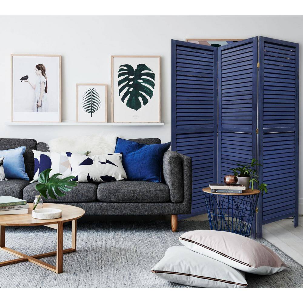 HomeRoots Mariana Wood 3-Panel Divider