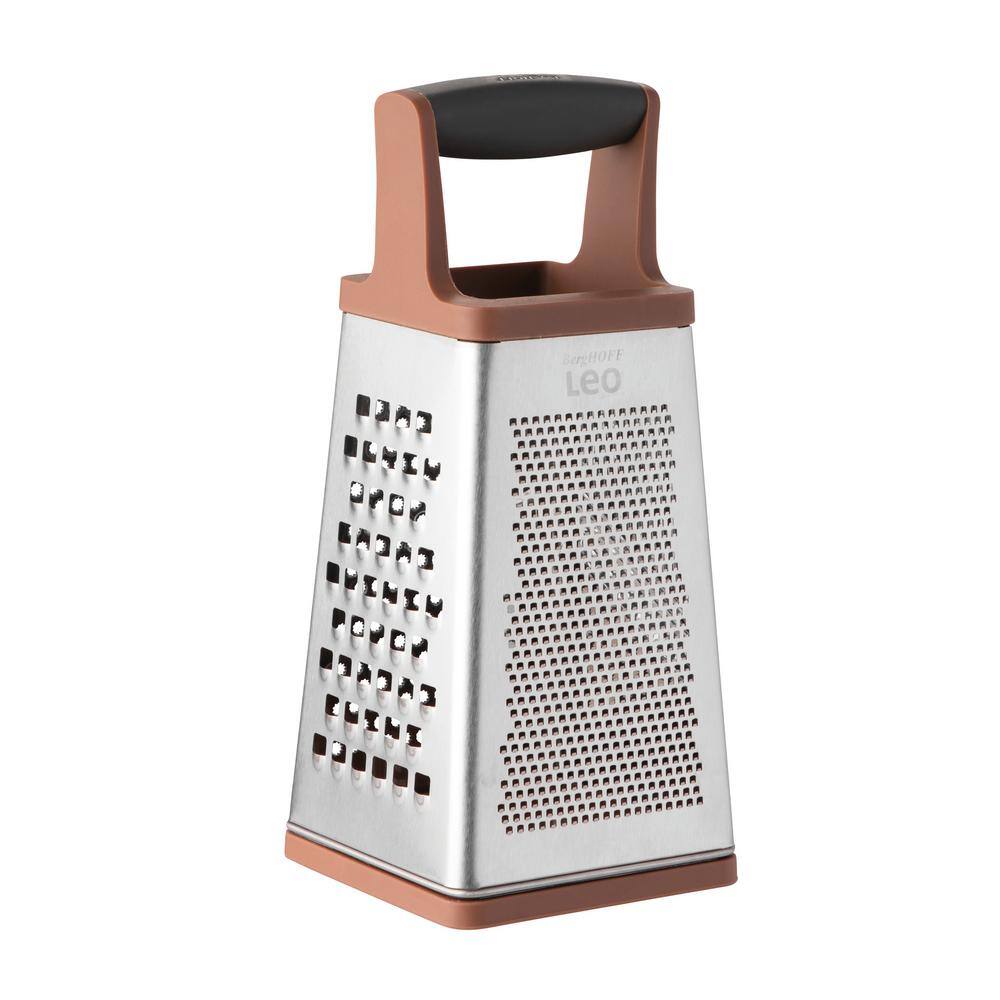 BergHOFF Leo Pink and Grey 4-Sided Box Grater