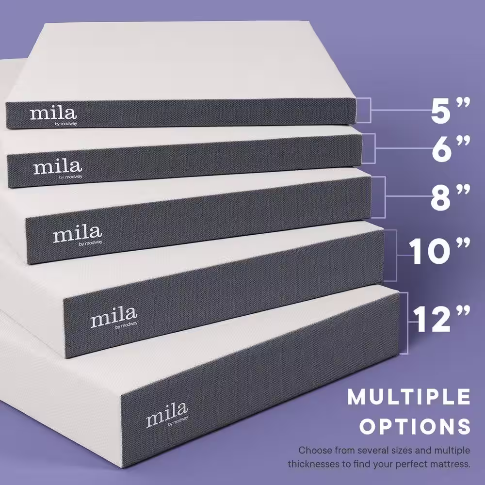 MODWAY Mila 6 in. Medium Memory Foam Tight Top Twin Mattress