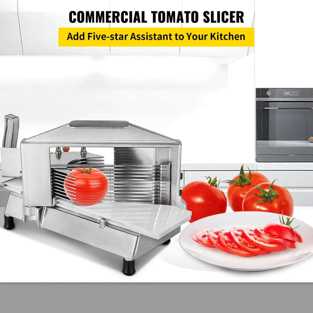 VEVOR 1/4 in. Commercial Tomato Slicer Heavy Duty Cutter Commercial Vegetable Chopper for Restaurant or Home Use