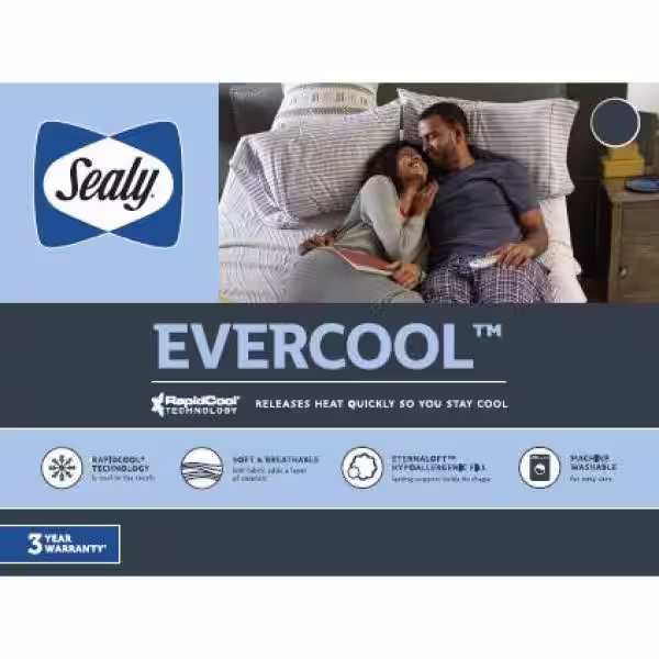 Sealy Sealy Evercool Cooling Hypoallergenic Down Alternative Pillow