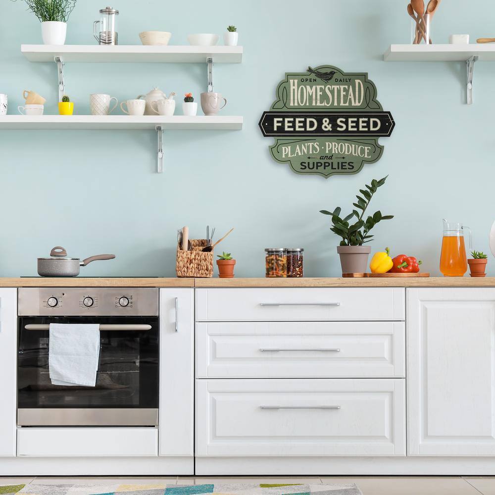 Open Road Brands Homestead Feed and Seed Wood Decorative Sign