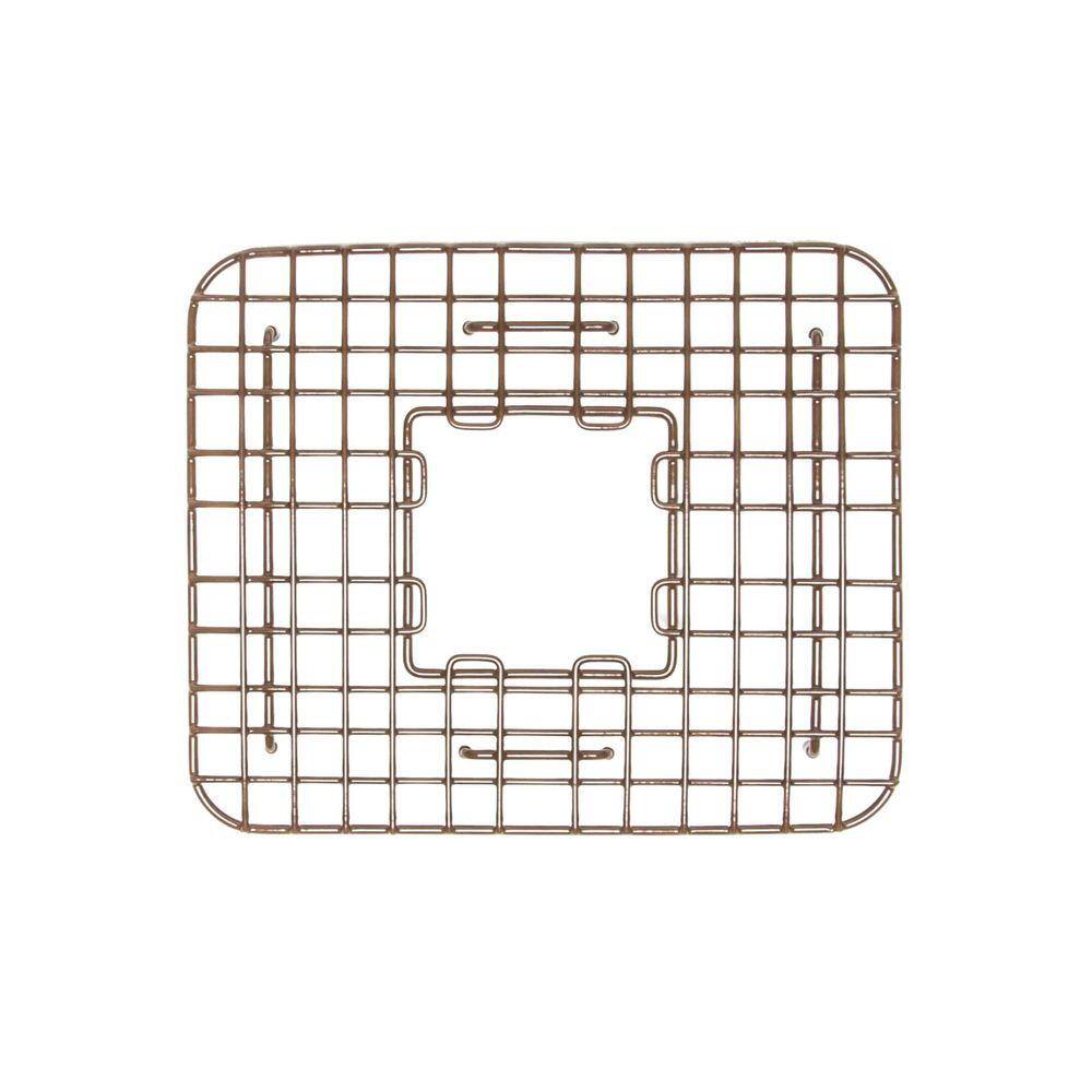 SINKOLOGY SinkSense Gehry 14 in. x 11.75 in. Vinyl Coated Steel Kitchen Sink Bottom Grid in Antique Brown