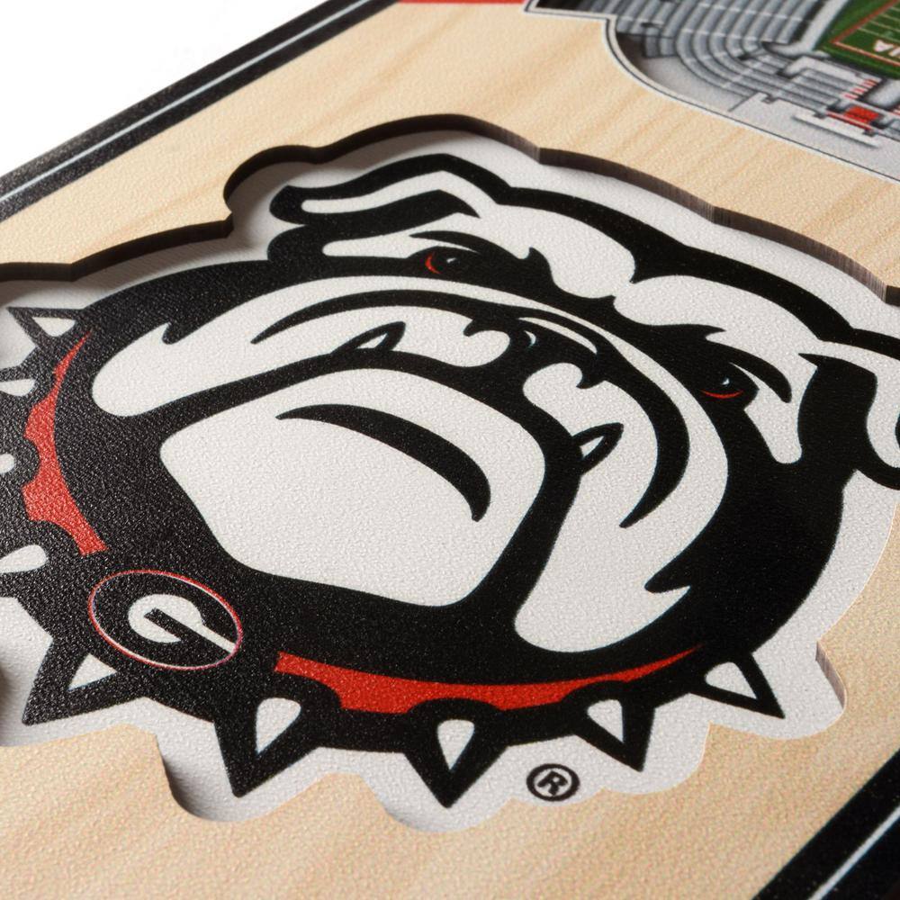 YouTheFan NCAA Georgia Bulldogs 6 in. x 19 in. 3D Stadium Banner-Sanford Stadium