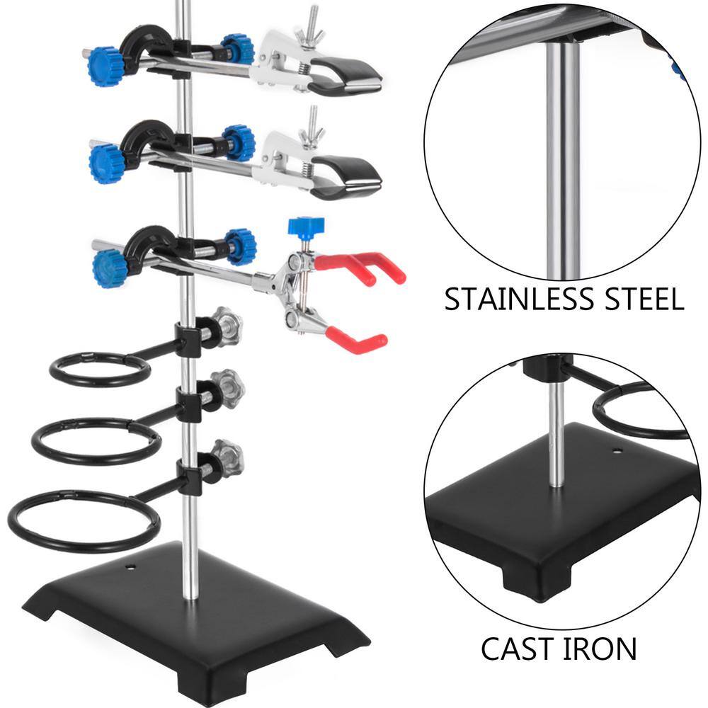 VEVOR 6 PCS Laboratory Grade Metalware Set Premium Iron Material Lab Support Stand Set for Schools