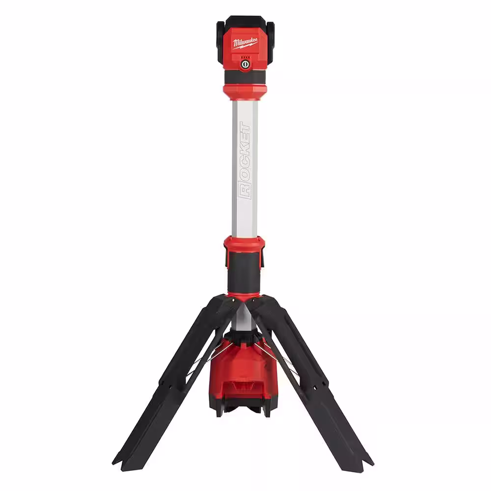 Milwaukee M12 12-Volt Lithium-Ion Cordless 1400 Lumen ROCKET LED Stand Work Light with M12 4.0 Ah Battery