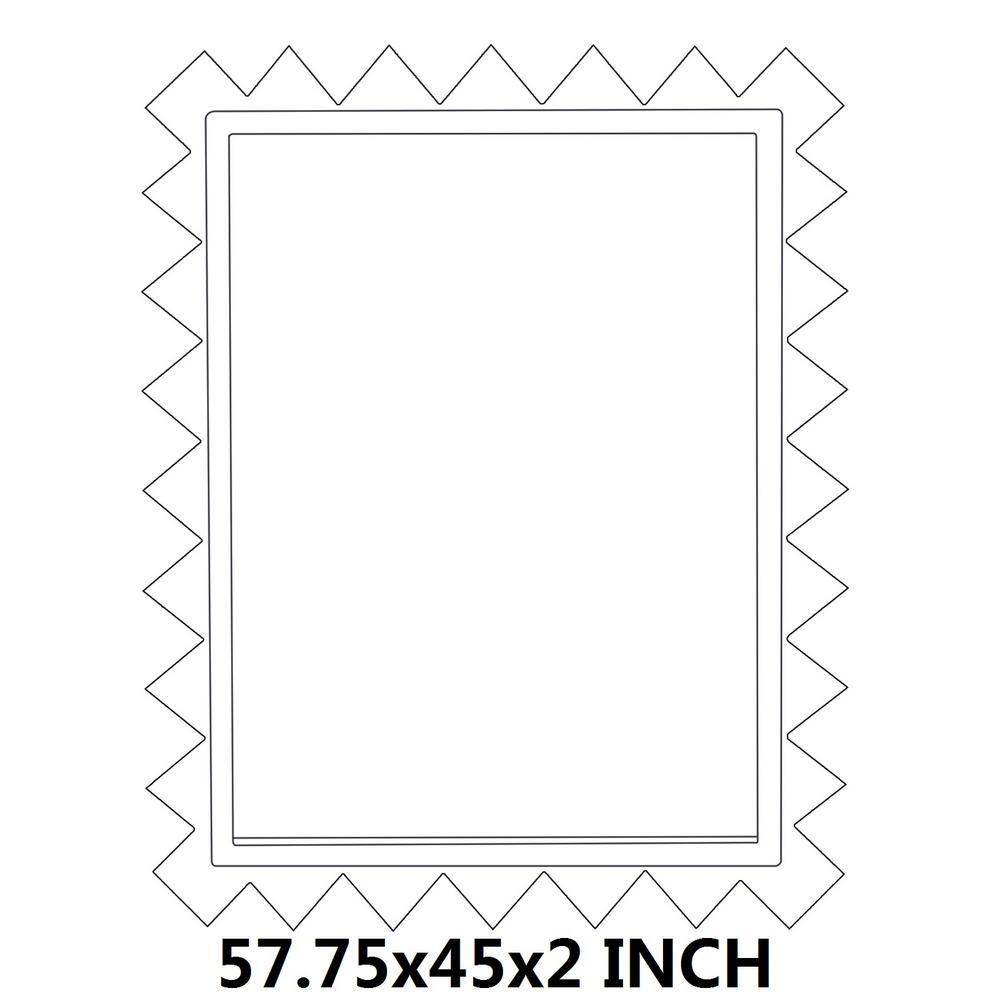 Artistic Weavers Large Rectangle Gold Contemporary Mirror (45 in. H x 57 in. W)