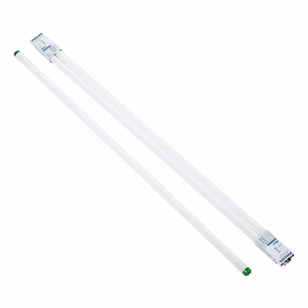 Philips 32-Watt 4 ft. T8 Alto Linear Fluorescent Tube Light Bulb Natural Light (5000K) (2-Pack)