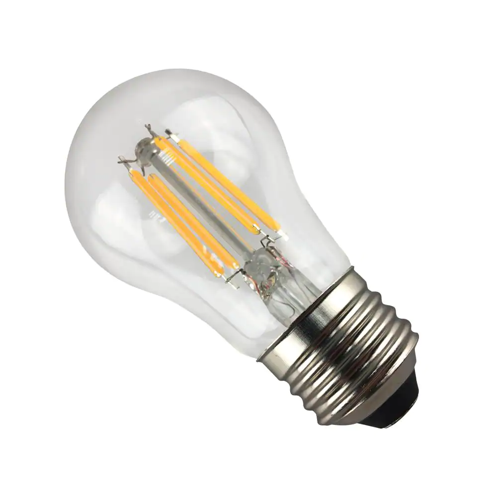 EcoSmart 60-Watt Equivalent A15 Dimmable Clear Glass Decorative Filament LED Vintage Edison Light Bulb Daylight (3-Pack)