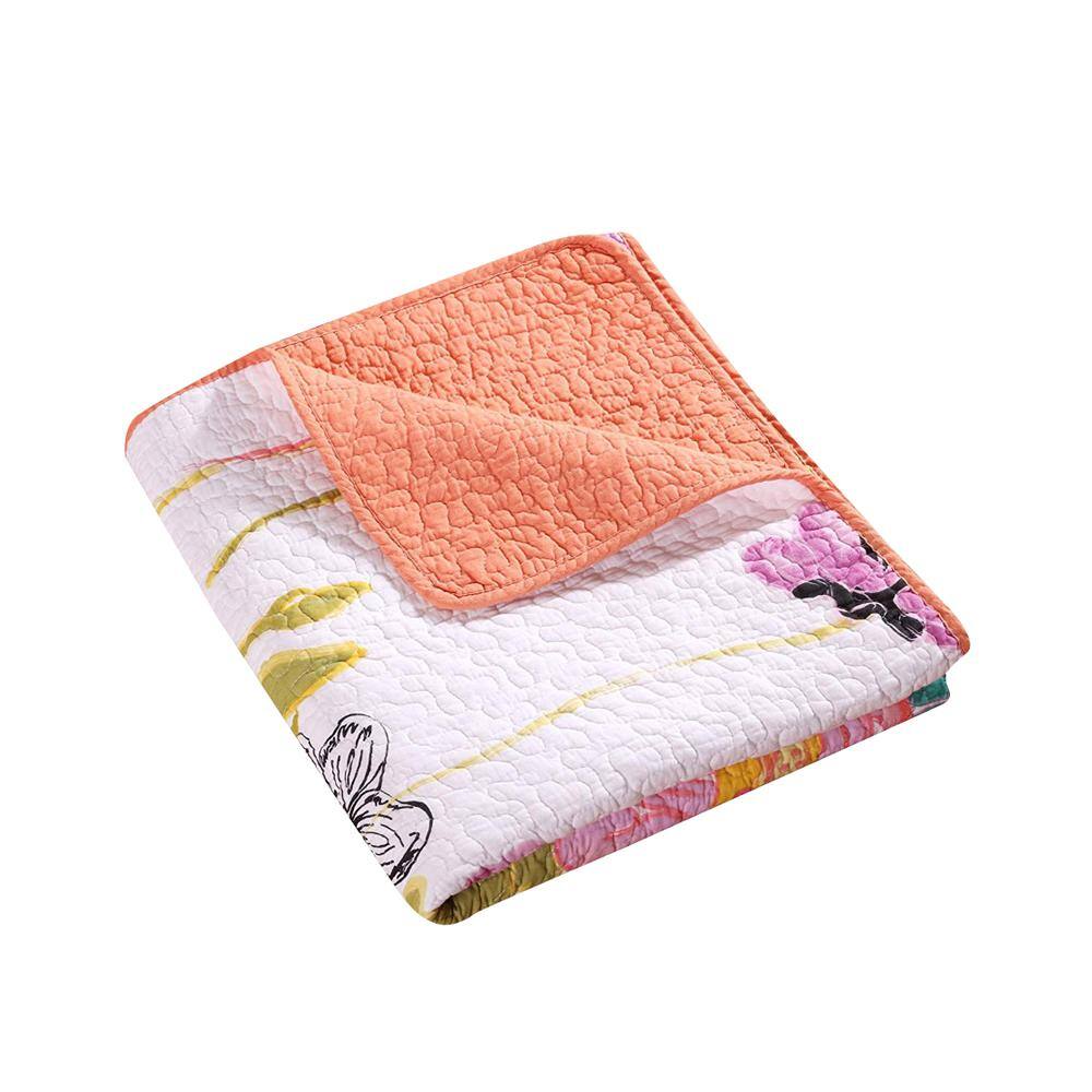 Greenland Home Fashions Watercolor Multicolored Throw Blanket