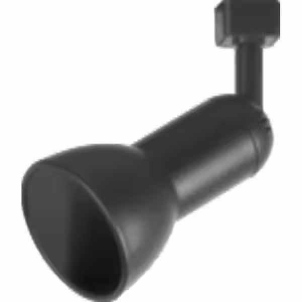 Hampton Bay 1-Light Black Linear Track Lighting R30/PAR30 Large Step Head