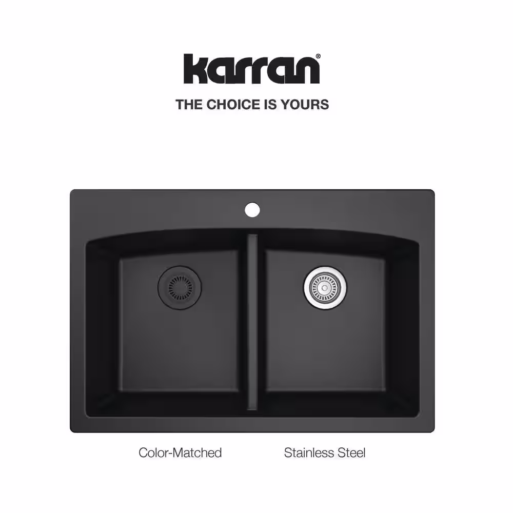 Karran 3-1/2 in. Kitchen Sink Decorative Disposal Flange in White