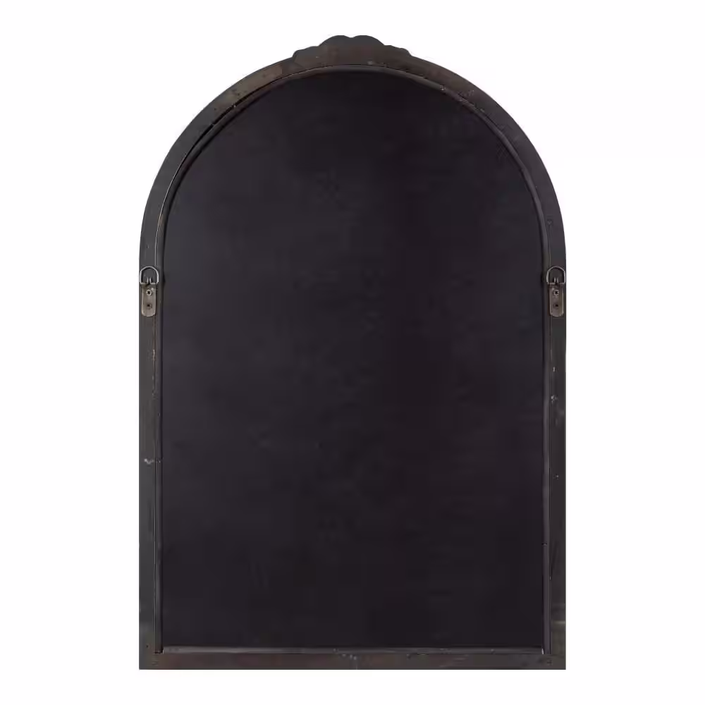 Kate and Laurel Astrid 20.00 in. W x 30.00 in. H Gold Arch Decorative Wall Mirror