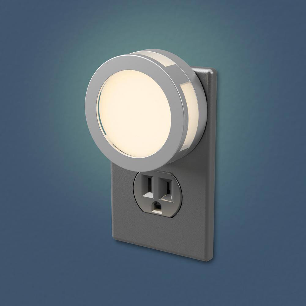 Westek Satin Nickel Porthole Replica LED Night Light