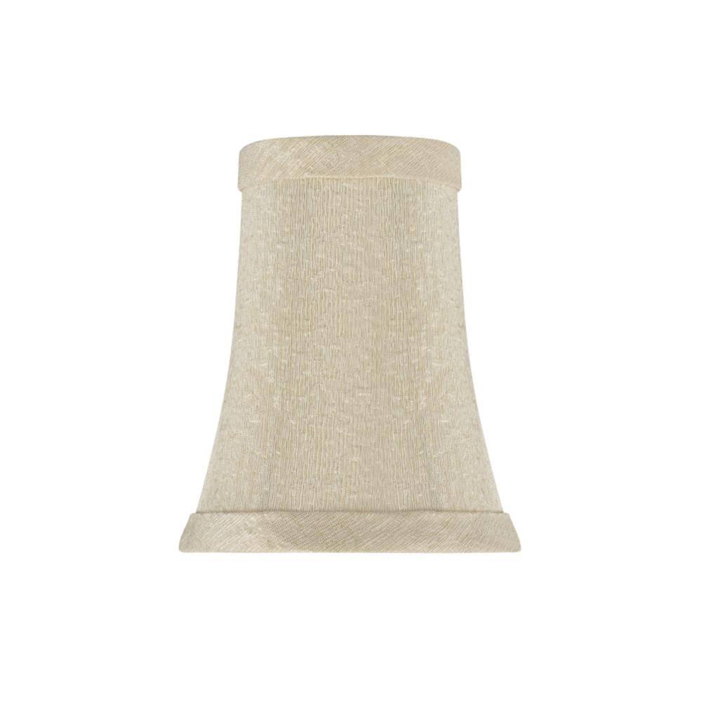 Aspen Creative Corporation 4 in. x 5 in. Butter Creme Bell Lamp Shade (6-Pack)