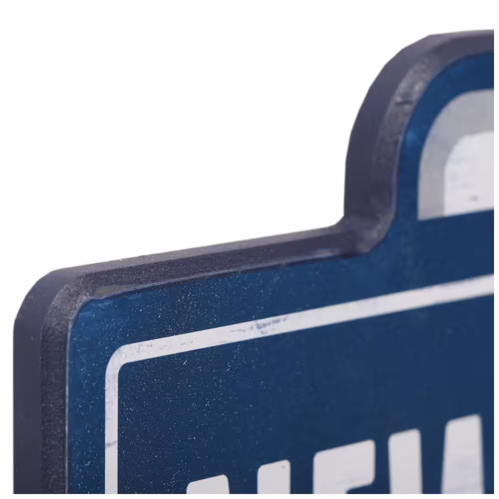 Open Road Brands New York Yankees Blue and White MDF Wooden Block Wall Art