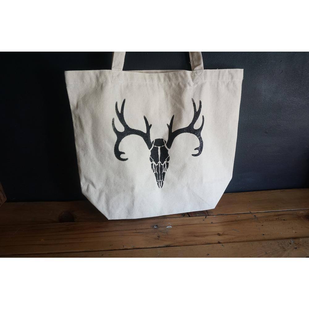 Stencil1 Deer Skull Repeat Pattern Stencil