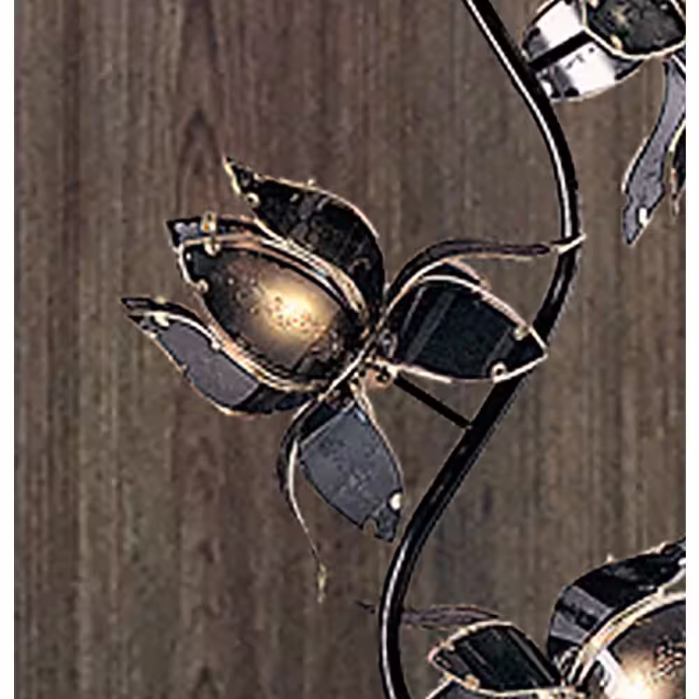 ORE International 73 in. Black Floor Lamp