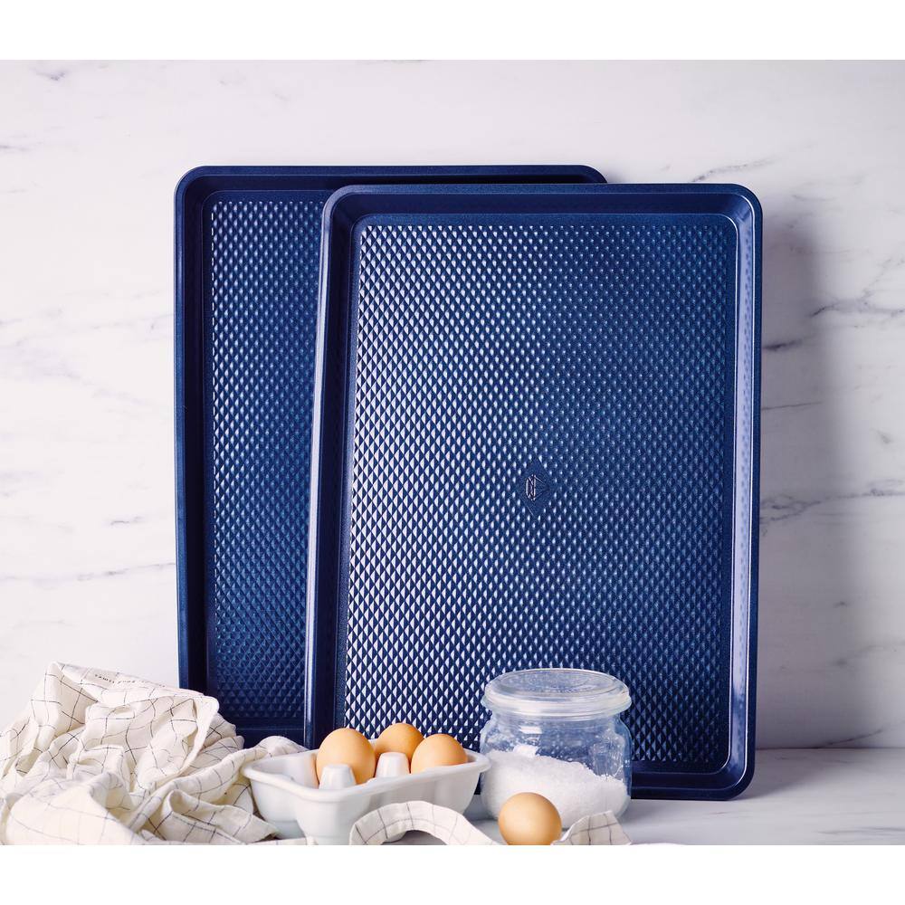 Blue Diamond Steel Nonstick 2-Piece Cookie Sheet Set