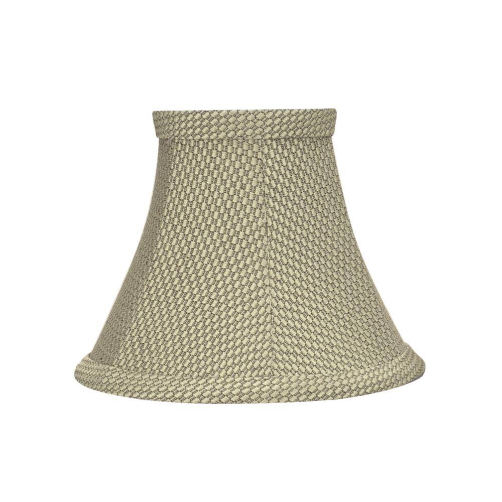 Aspen Creative Corporation 6 in. x 5 in. Light Beige Bell Lamp Shade (9-Pack)